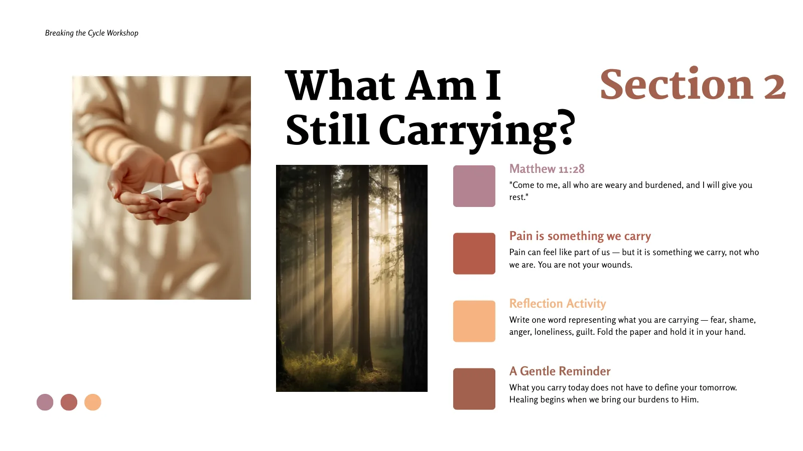 What Am I Still Carrying?
