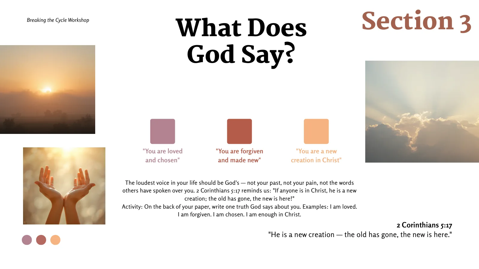 What Does God Say?