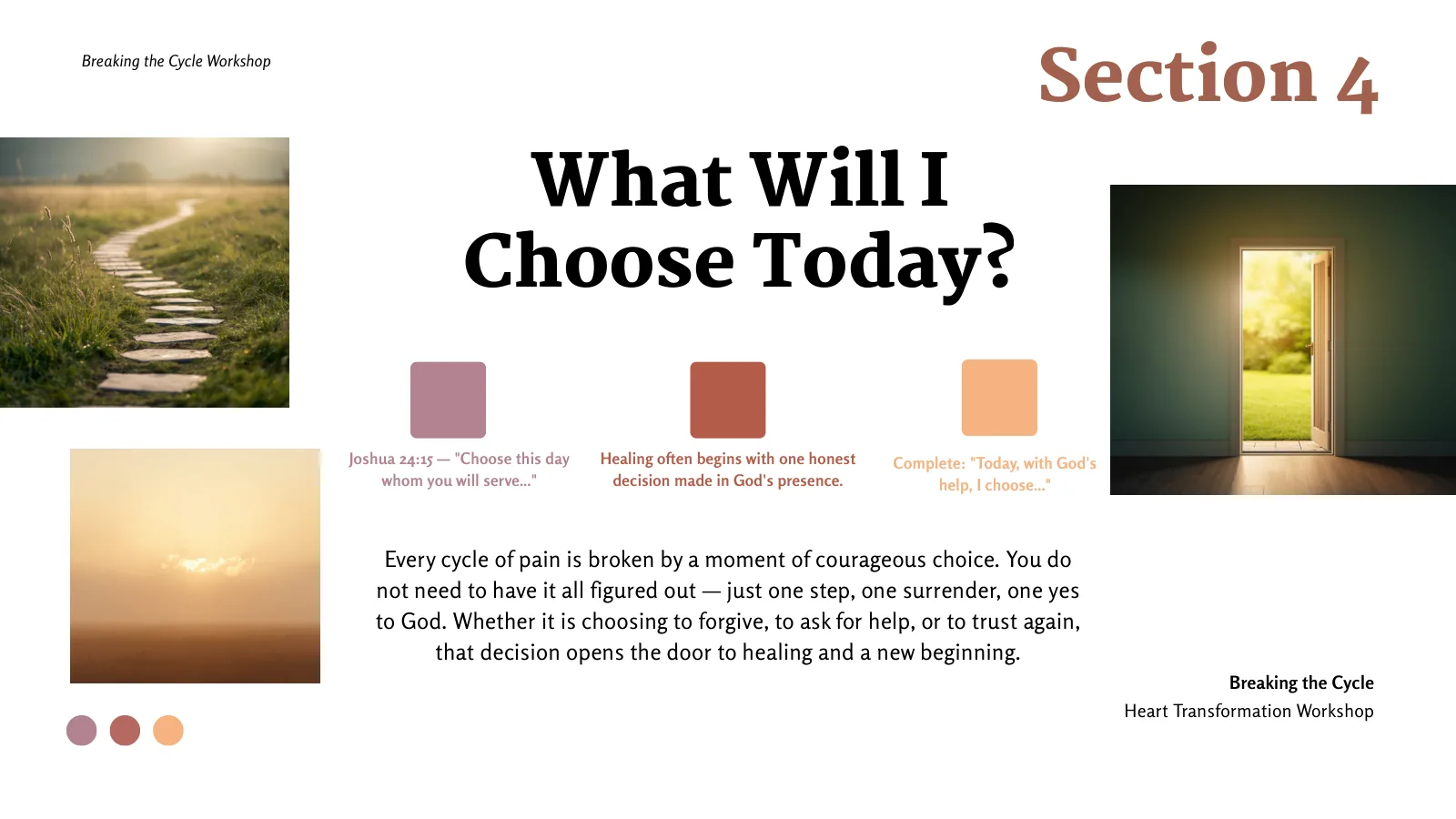 What Will I Choose Today?