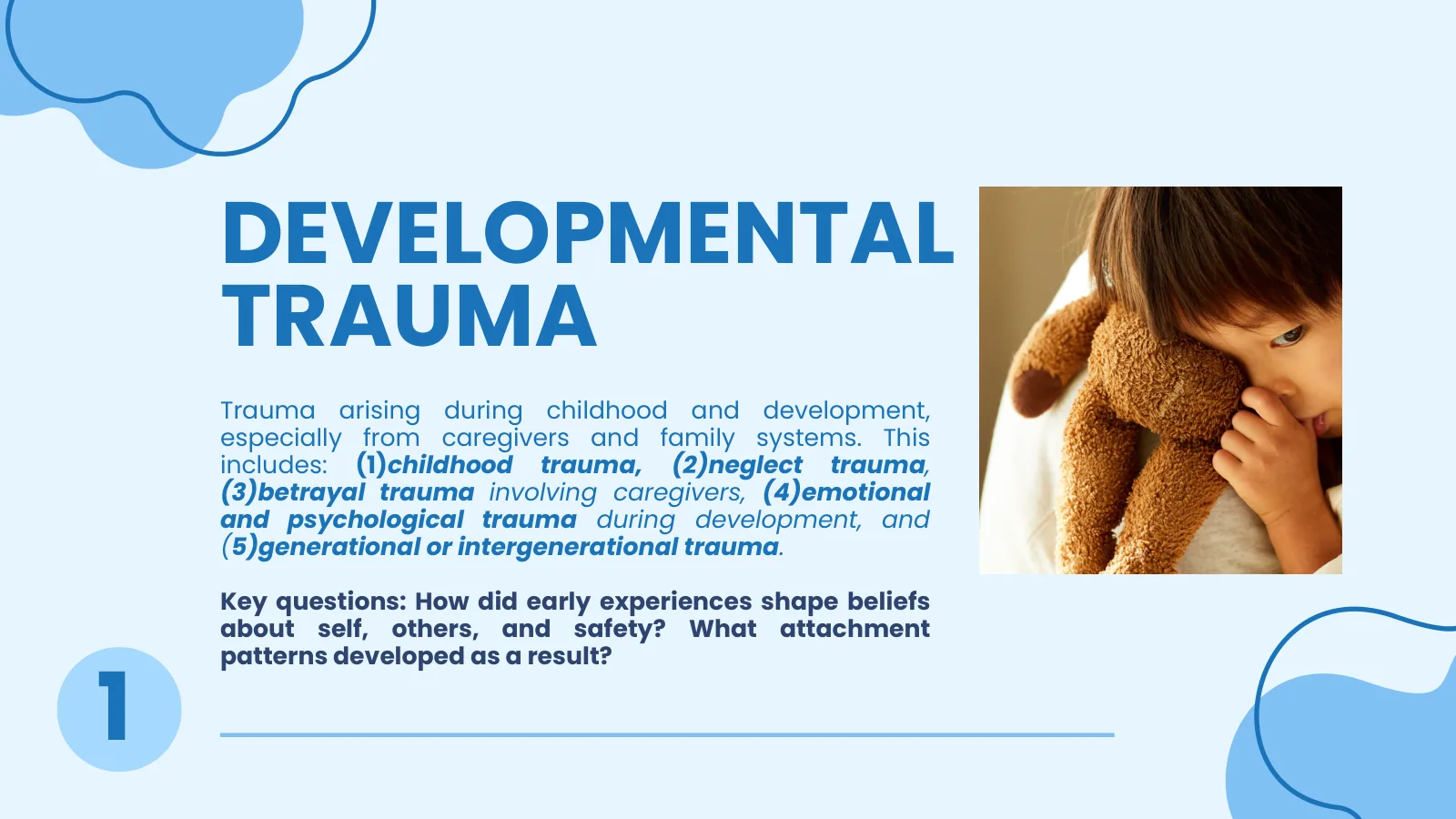What developmental trauma covers
