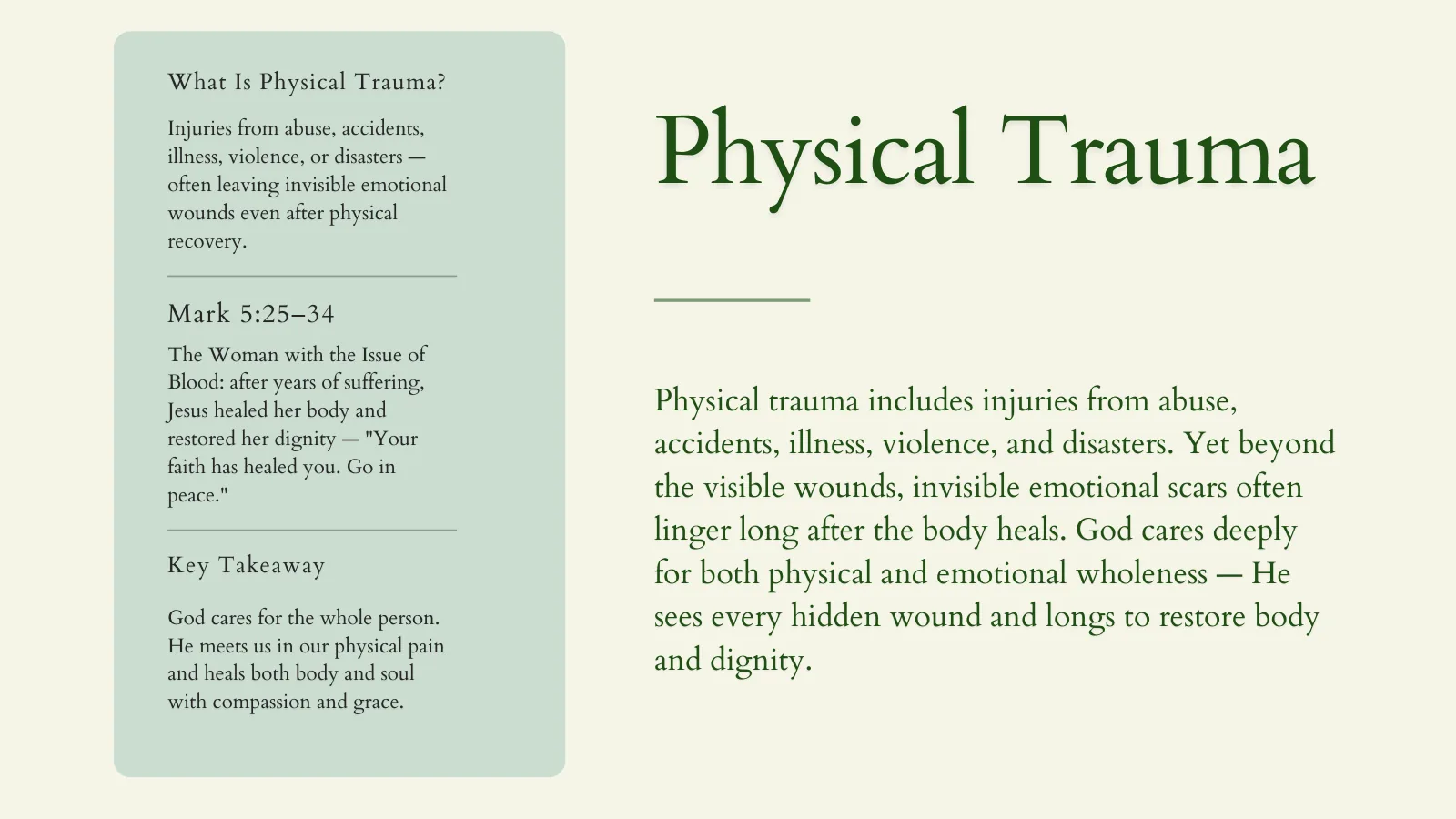 Physical Trauma