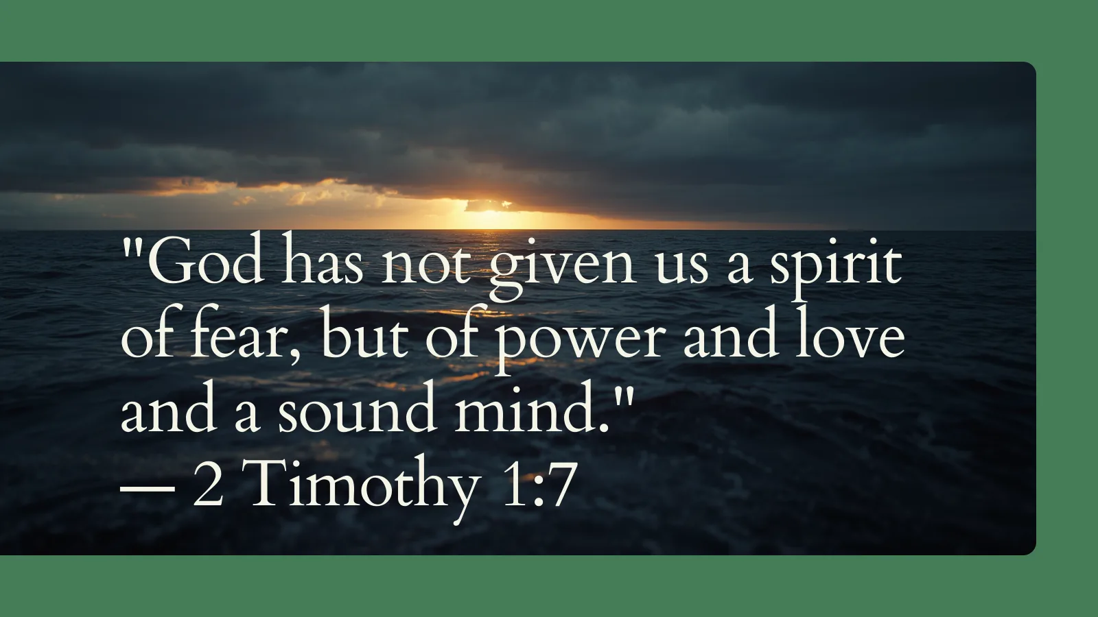 2 Timothy 1:7