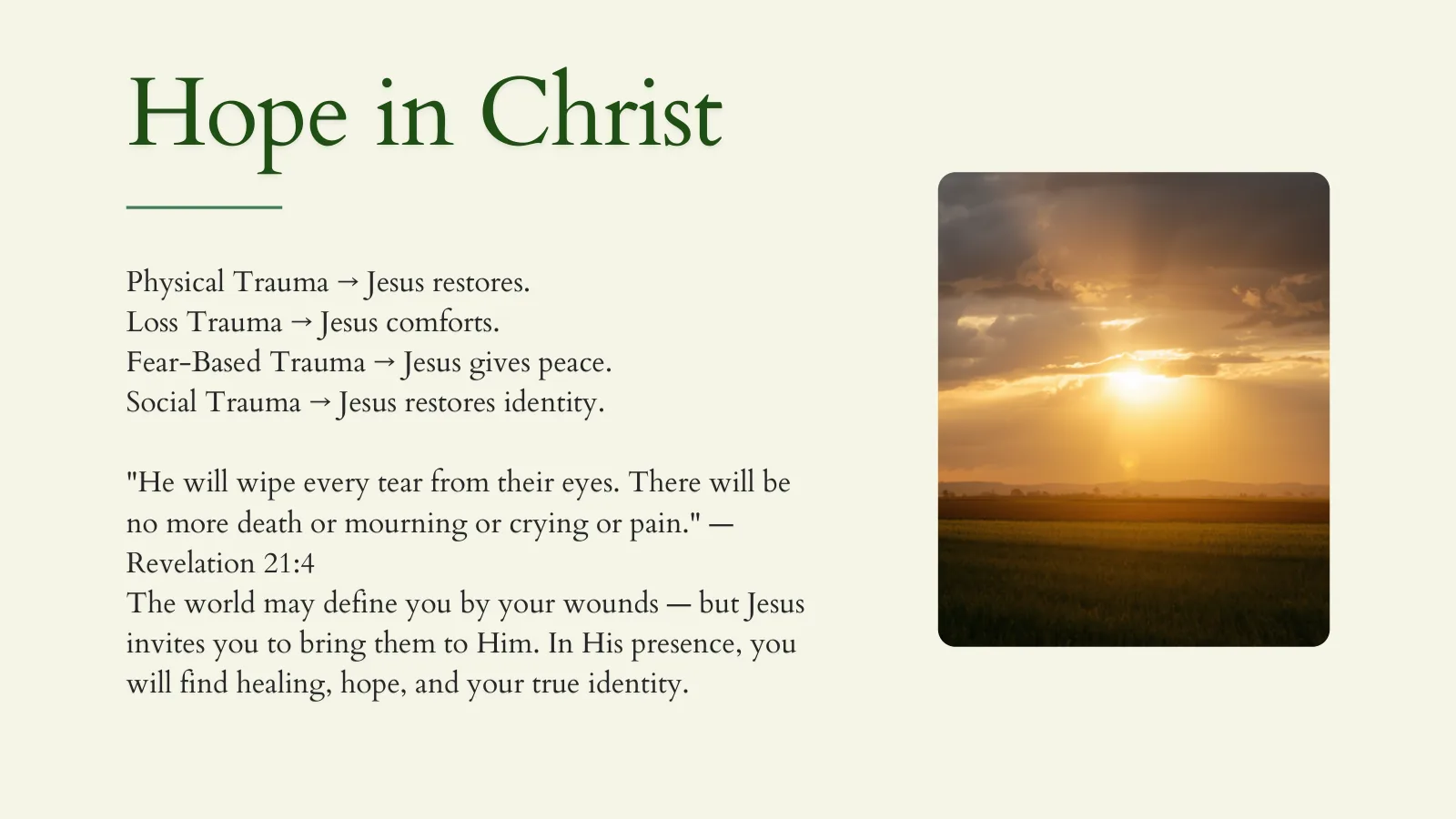 Hope in Christ