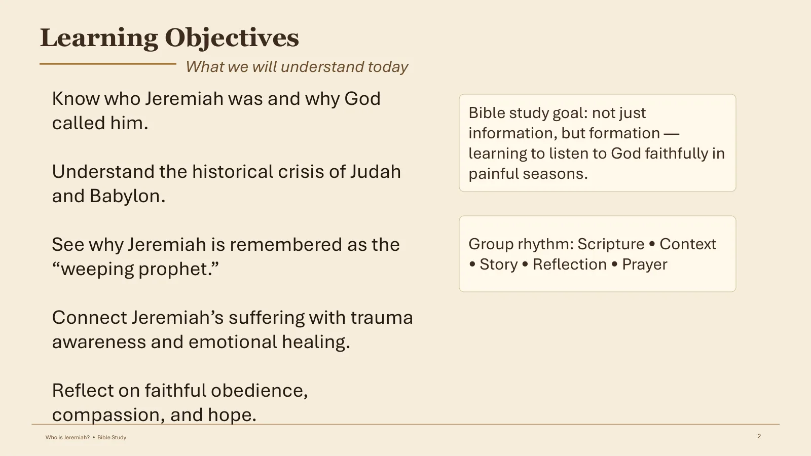 Learning Objectives