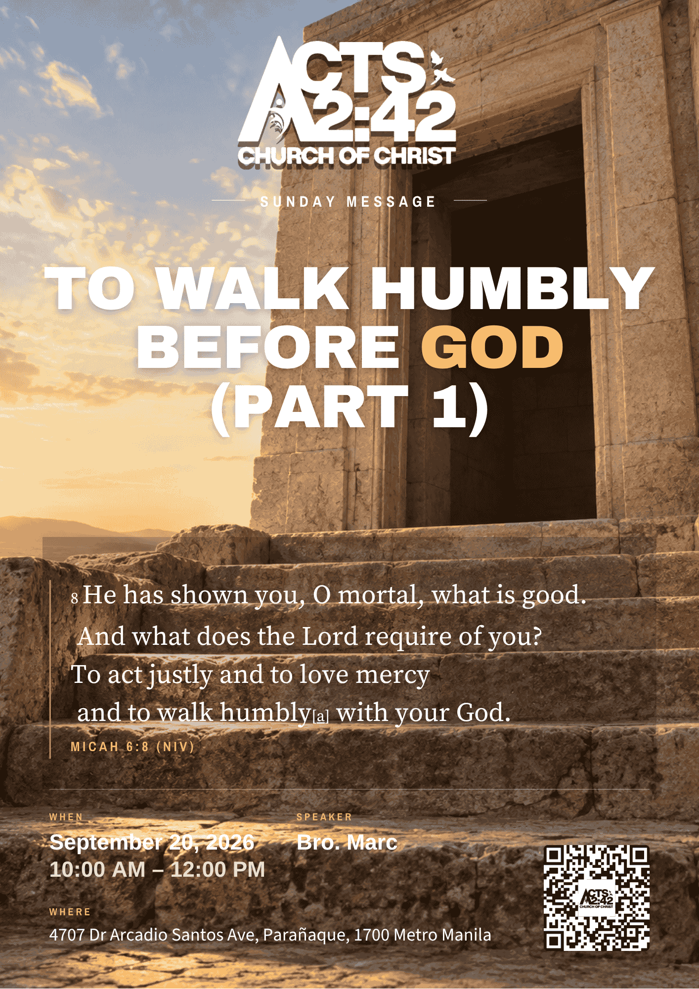 To Walk Humbly Before God (Part 1)