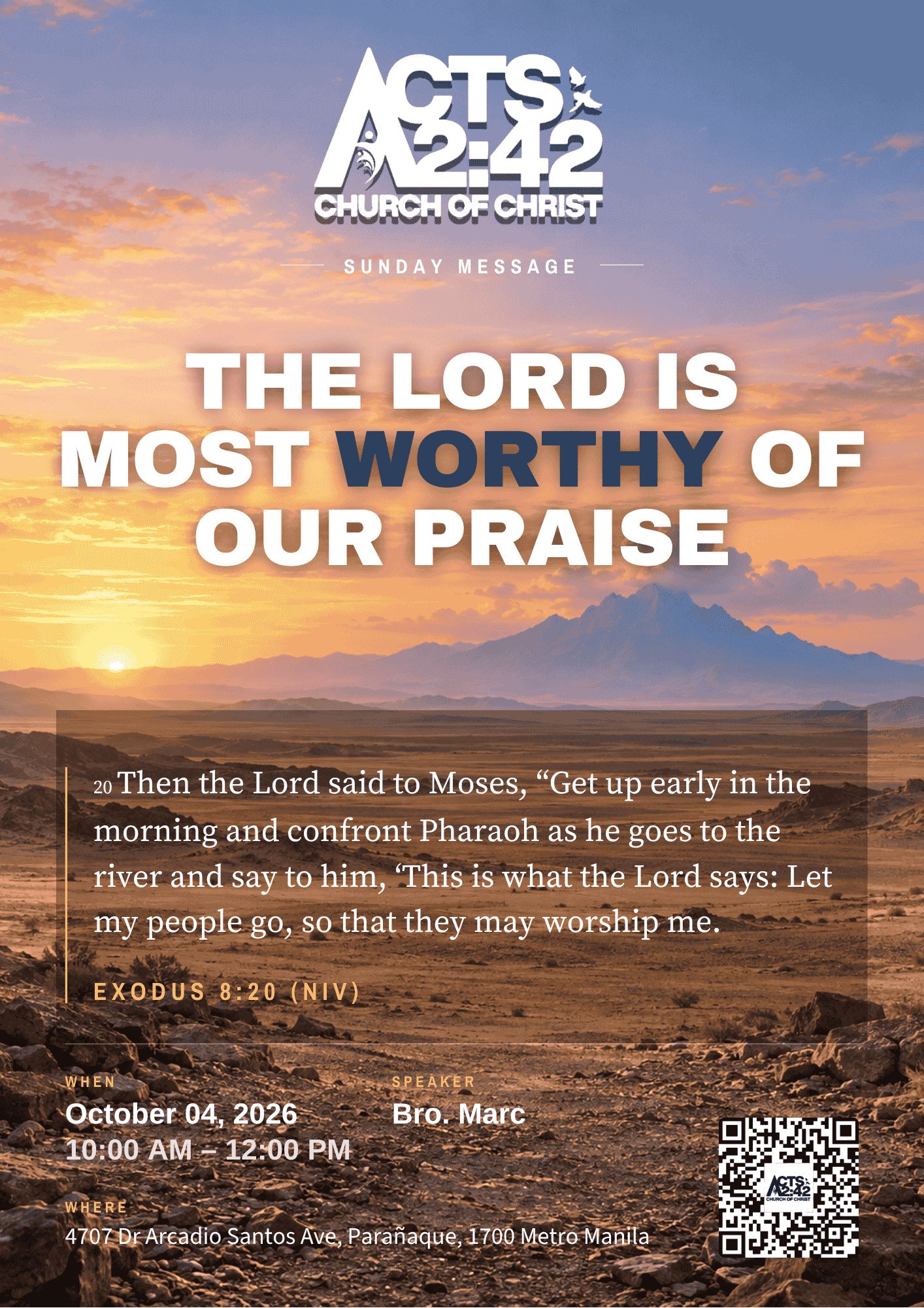 The Lord is Most Worthy of our Praise