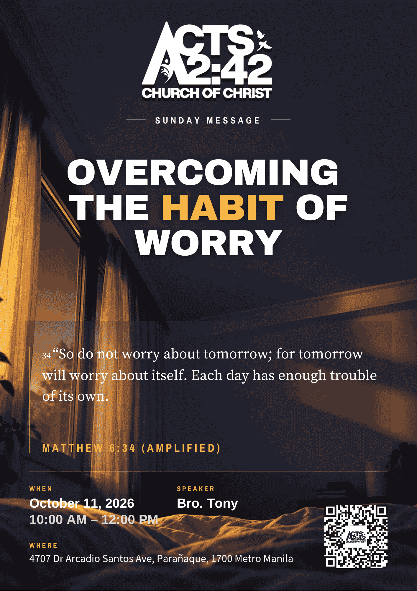 Overcoming The Habit of Worry